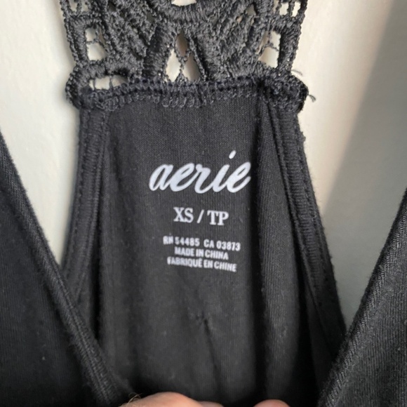 Aerie Women's Black Sleeveless Stretchy Romper Size X-small - Picture 2 of 13